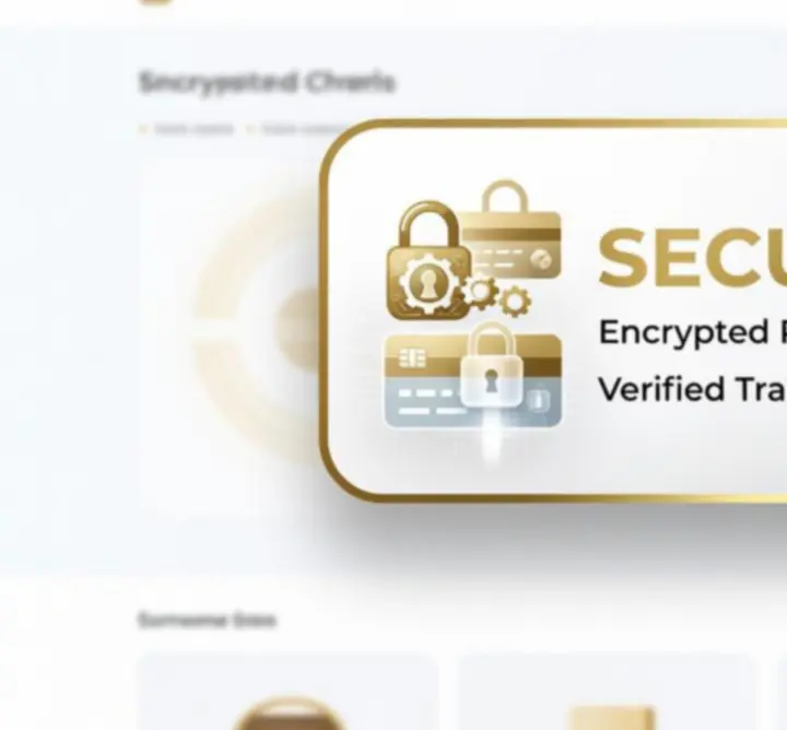 Biztonságos online vásárlást jelző vizuális embléma