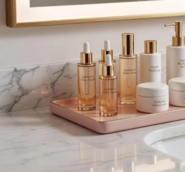 Lépésről lépésre felépített bőrápolási rutin termékekkel